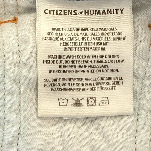 Citizens Of Humanity Liya Jeans Womens 27 Blue Denim High Rise Classic Crop - Picture 12 of 12